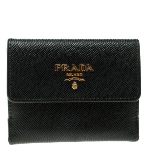 prada coin wallet|authentic prada wallet.